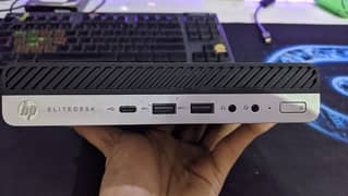 HP EliteDesk 705 G4 mini pc With Ryzen 5 and Radeon Graphics.