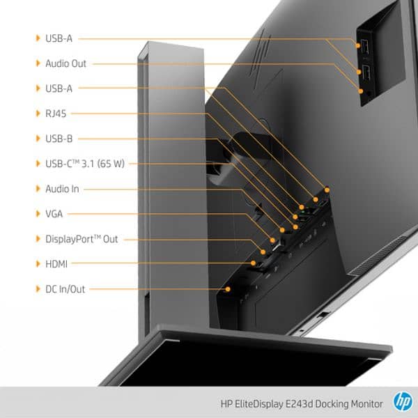 Hp elite display e243d. 24 inch. lcd for sale. 3