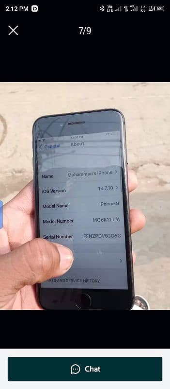 iPhone 8 non pta urgent sale memory 64 3