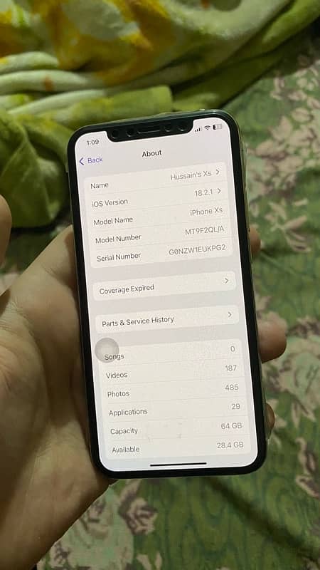 iPhone XS PTA Approved 10/10 83% BH 64 GB 7