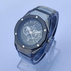 Men's Hublot Stainless Steel Round Analogue Watch