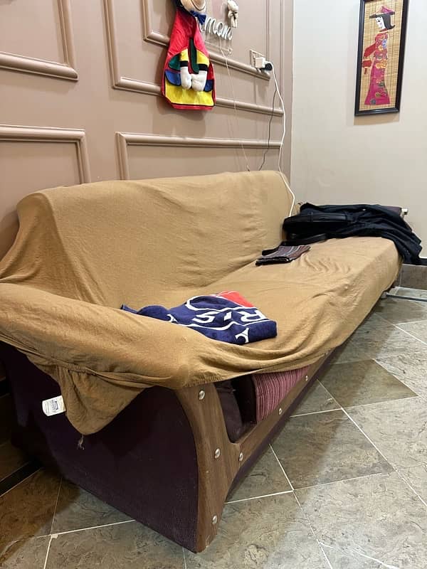 SOFA CUM BED IN GOOD CONDITION 1