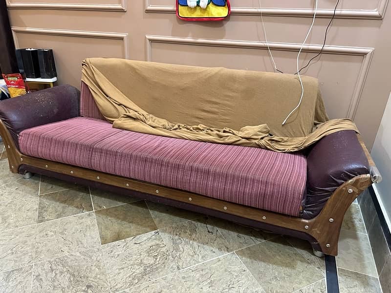 SOFA CUM BED IN GOOD CONDITION 5