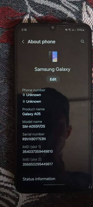 samsung galaxy a05 5