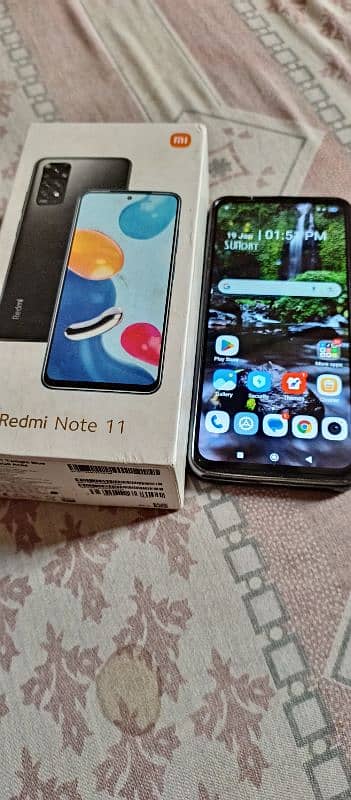 Redmi note 11 condition 10/9.5 official pta approve 6+2 128 0