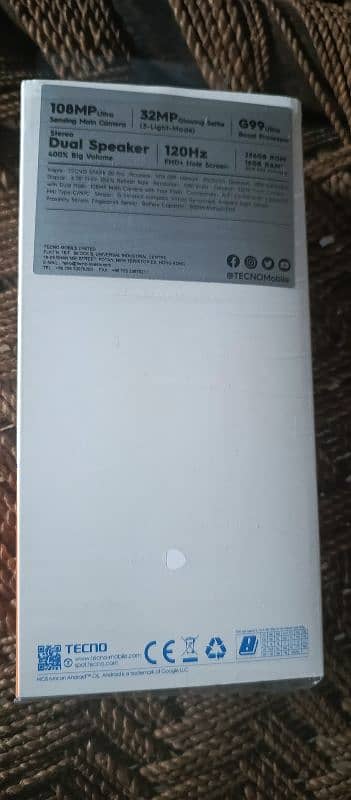 TECNO spark 20 pro 10/10(5/10/2025) warranty date 5