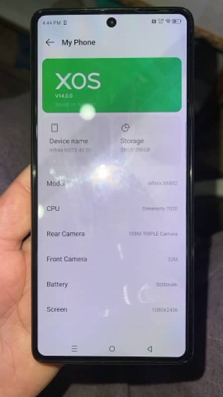 infinix note 40 5G 8/256  full box pta approved 1