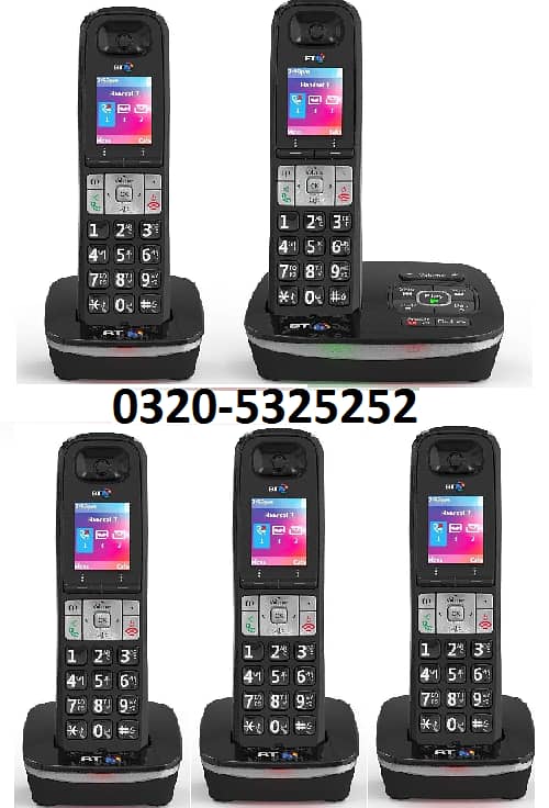 BT 8500 (Set of 5) intercom plus Cordless Phone with Answer Machine 0