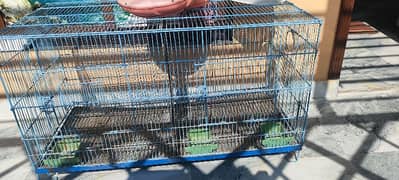 parrot folding 2portion cage for sell