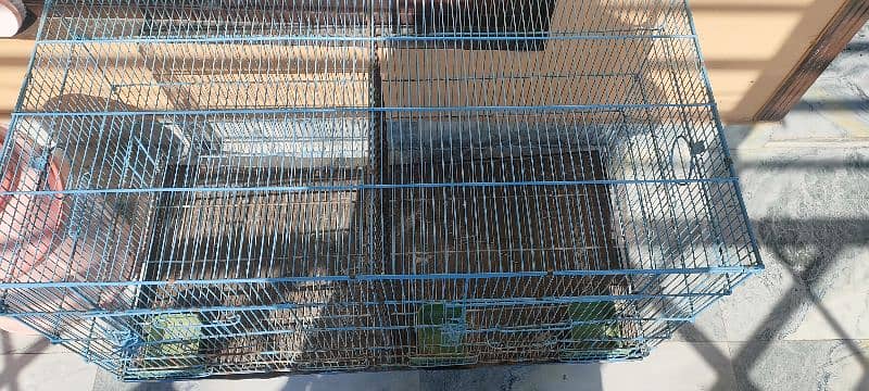 parrot folding 2portion cage for sell 2