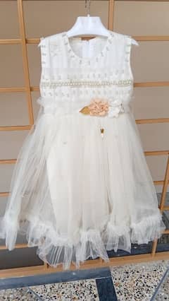 white frock for 6year girl