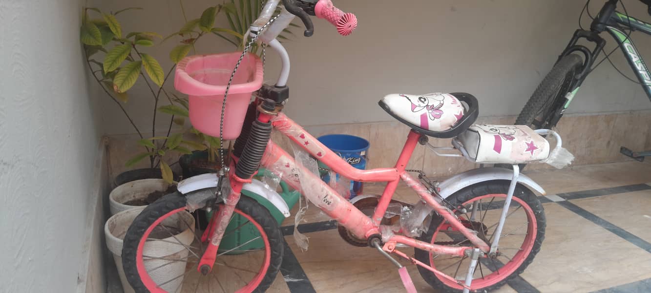 Girl bicycle in good condition and less used 0