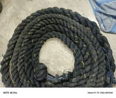 dumbells used battle rope