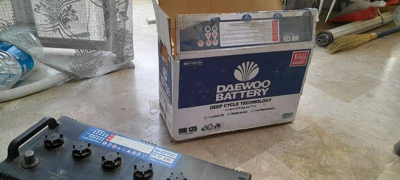 Daewoo Battery DIB 135 Box Open within warranty 5