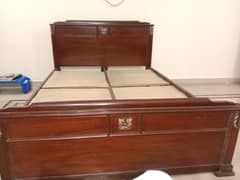 Queen size used bed.