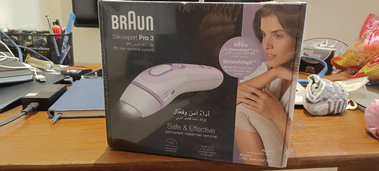 Braun IPL hair removal sytem pro 3 4