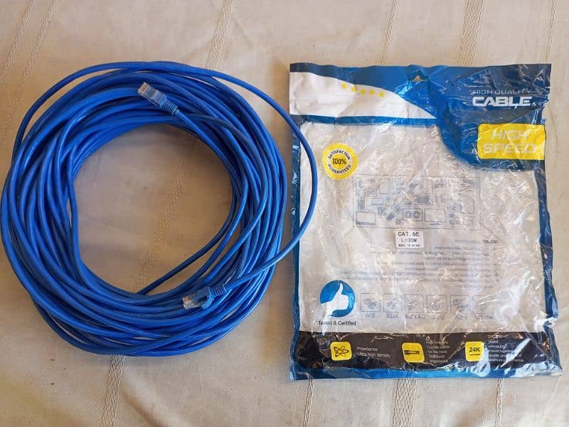 30Meter Ethernet Net Cable,just 1 month used 0