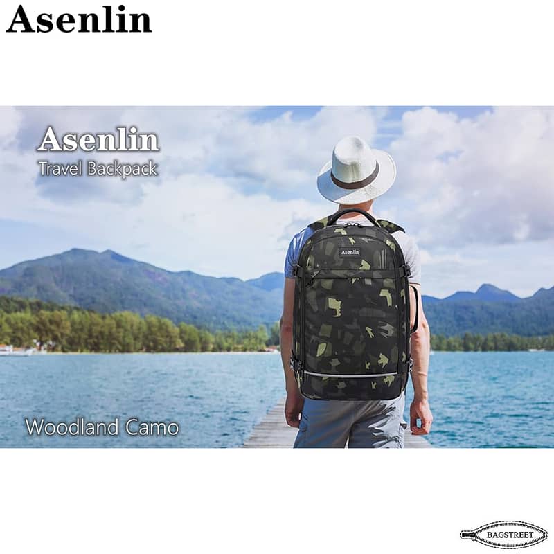 Asenlin 40L Backpack for Travel, Flight Approved Luggage with Cubes 6