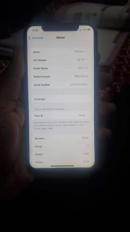 iphone x 256gb PTA aproved 6