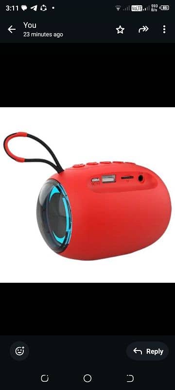 water-resistant led wireless speaker - Bluetooth connectivity ,blue 3