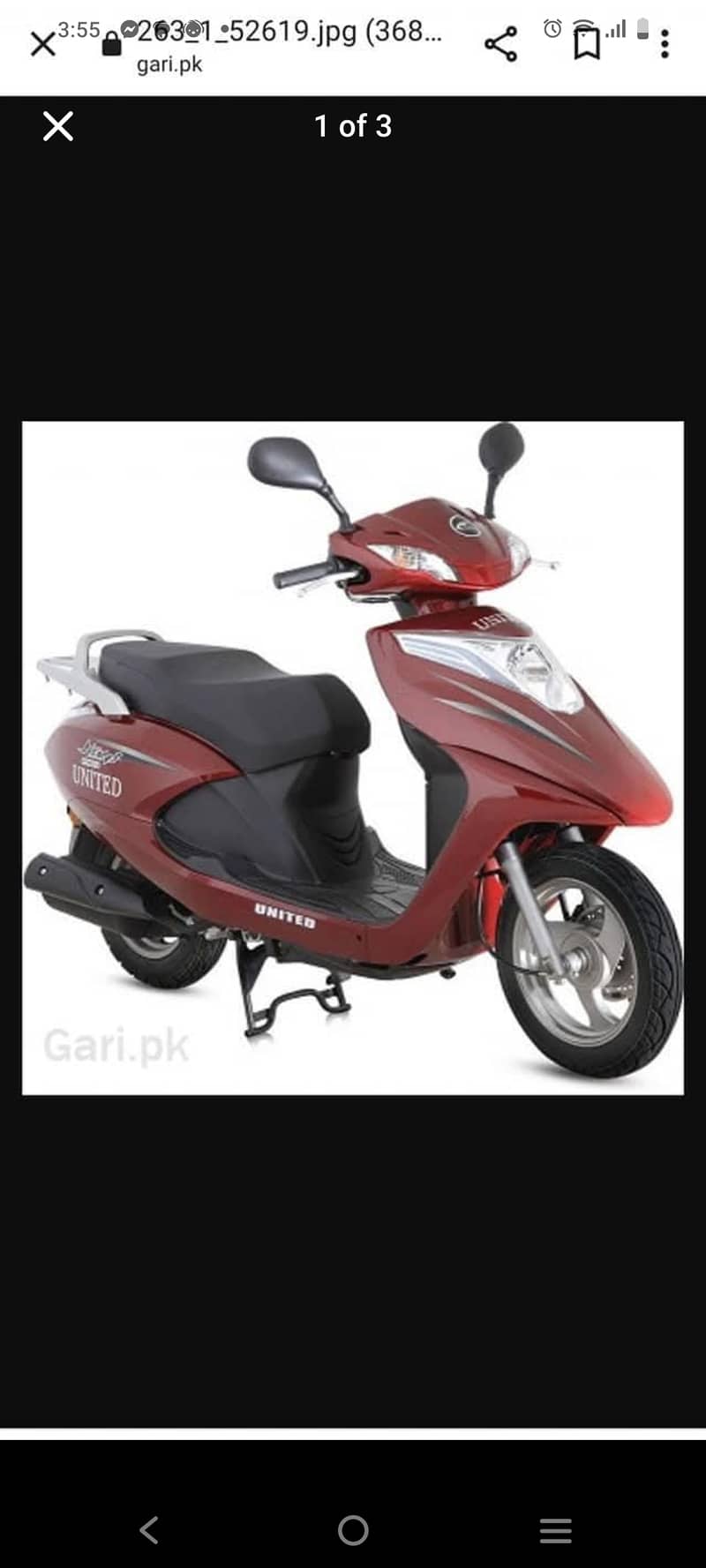 Scooty For sale 10. Month used only 100Cc United model 2024 2