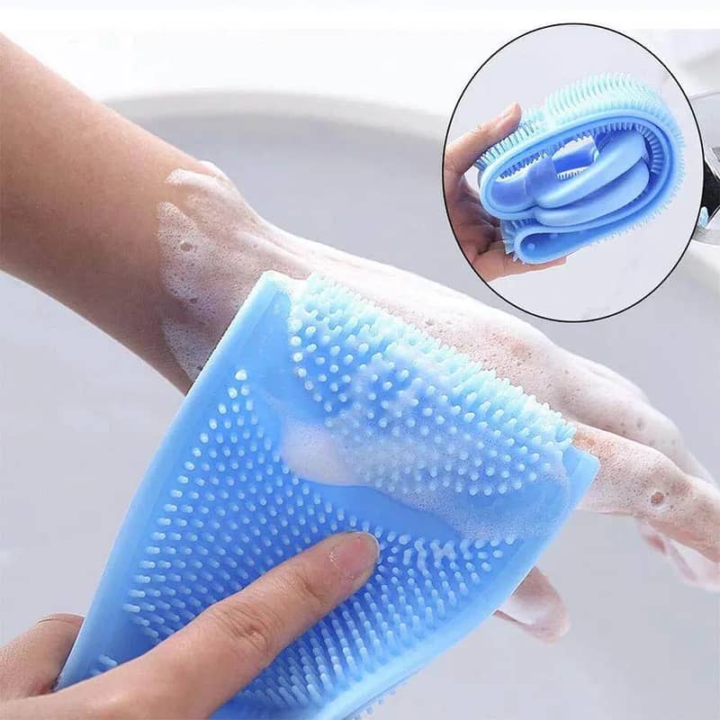 Silicone Back Scrubber Soft Body Wash Bath Brush 0