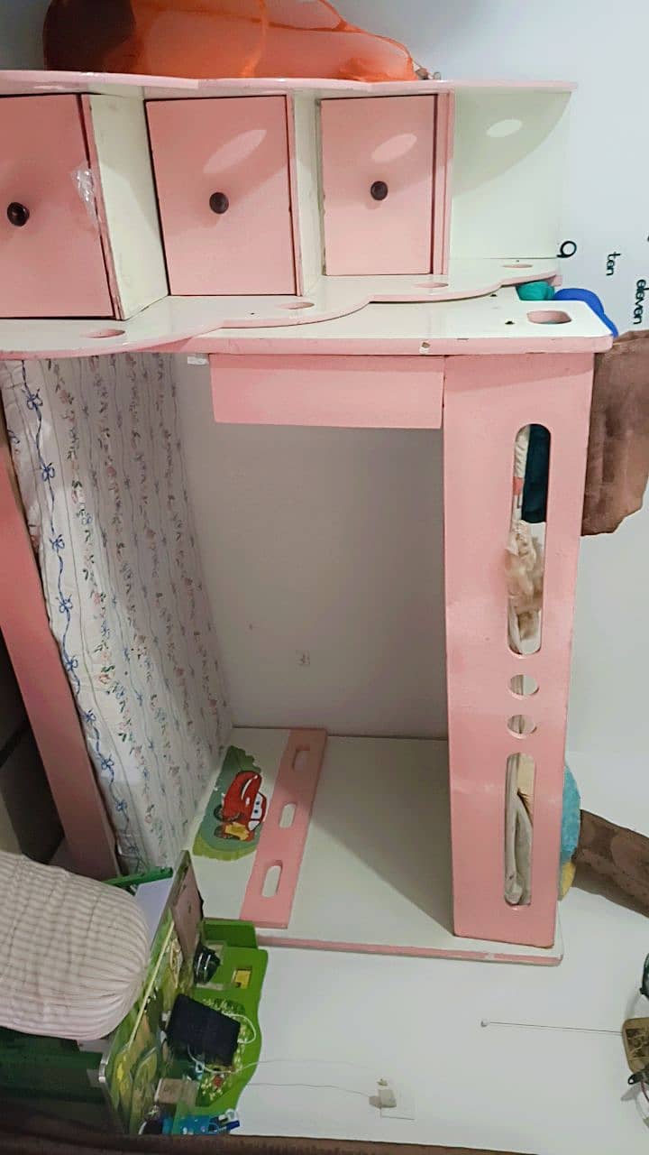 Bunk bed for kids and study table kids with chair 1