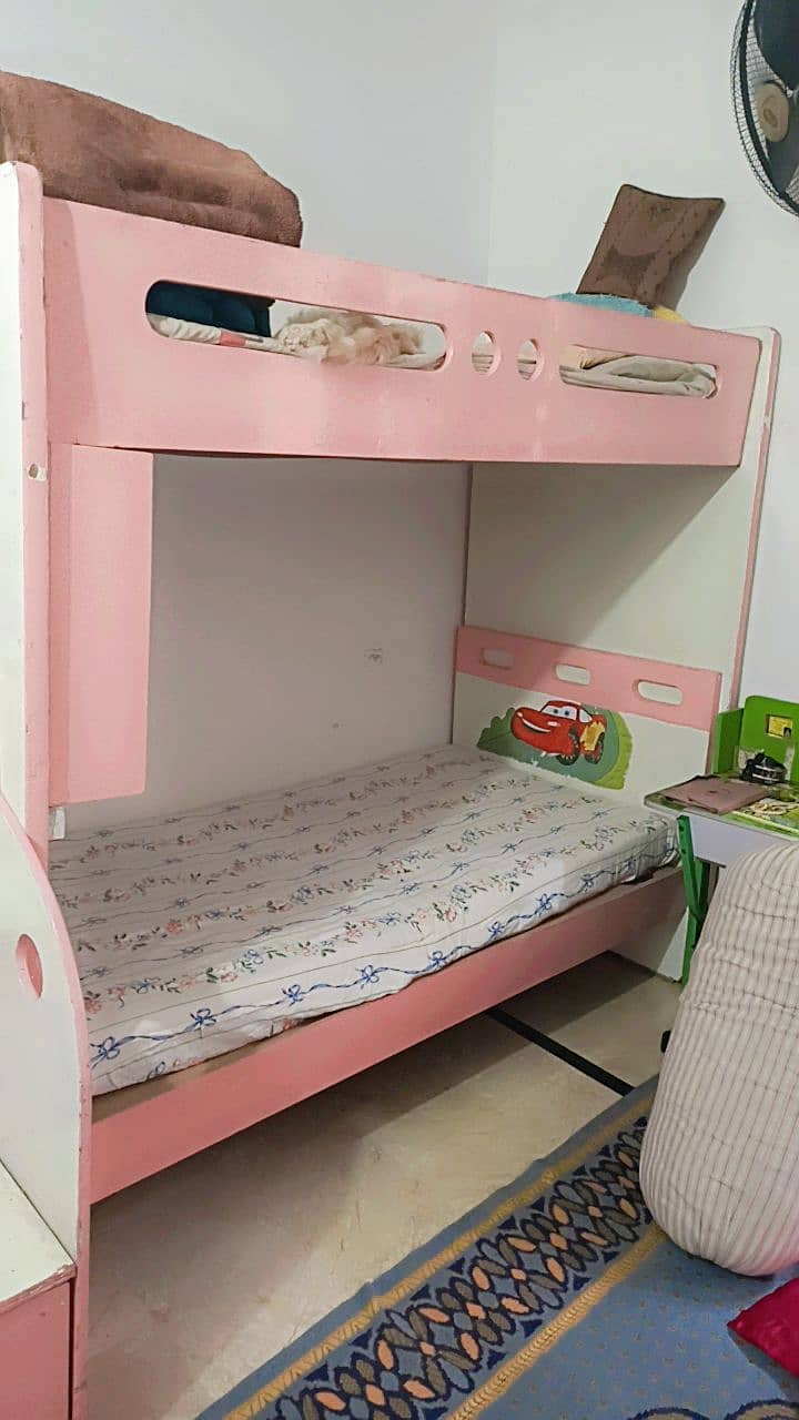 Bunk bed for kids and study table kids with chair 2