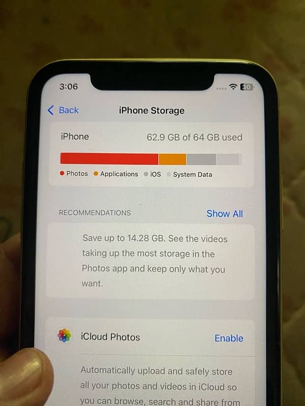 IPHONE XR 64 GB water pack 10