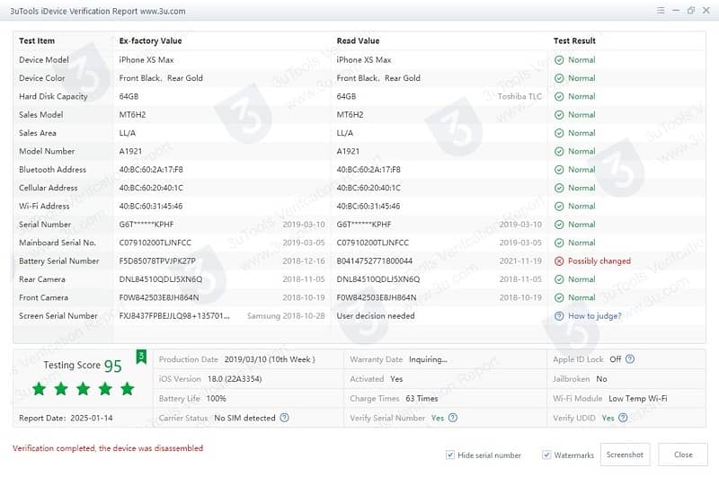 IPHONE XSMAX PTA Approved 8