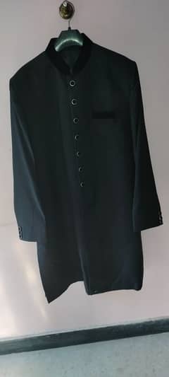 Black Sherwani Top