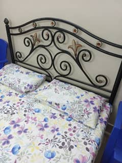 Mint Condition Iron Bed with matress