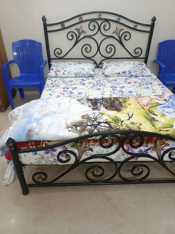 Mint Condition Iron Bed with matress 1