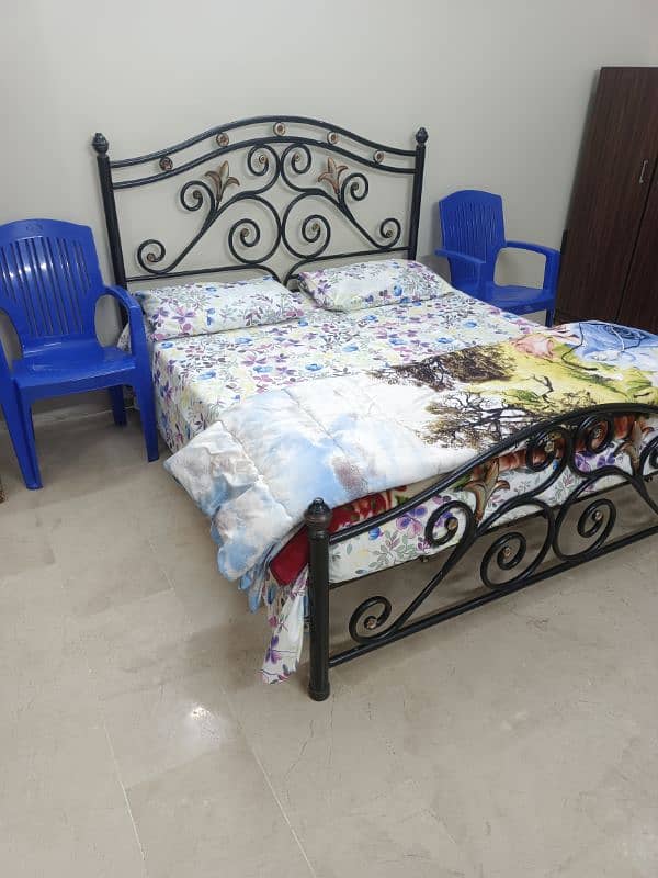 Mint Condition Iron Bed with matress 2