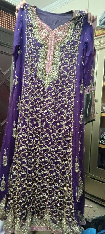 bridal Maxi walima with Adda work and dabki 2