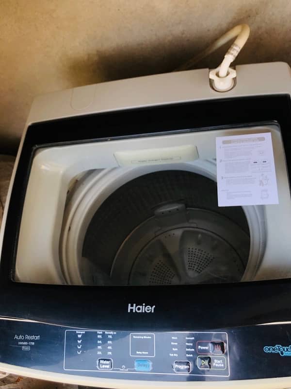 Haier auto restart washing machine 0