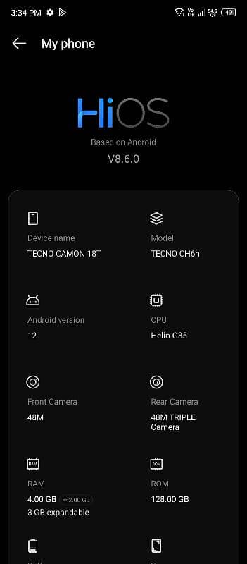 Camon 18T 6