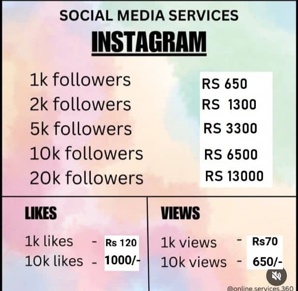 Followers for Instagram, Facebook and Tiktok 1