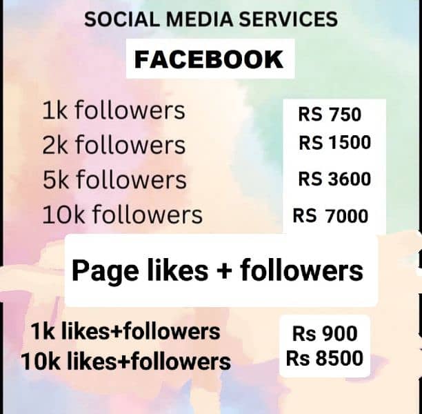 Followers for Instagram, Facebook and Tiktok 2