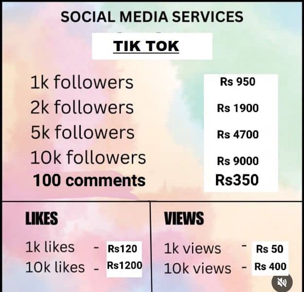 Followers for Instagram, Facebook and Tiktok 3