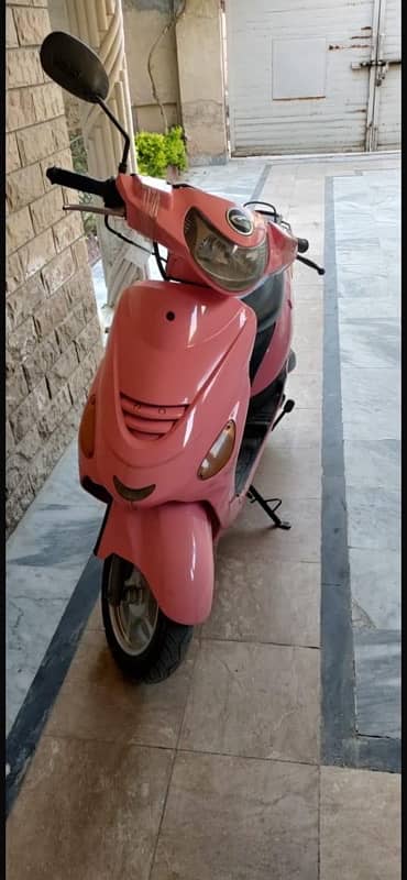 united scooty 80cc 4 stroke pink colour 2