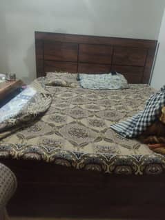 bed with mattress