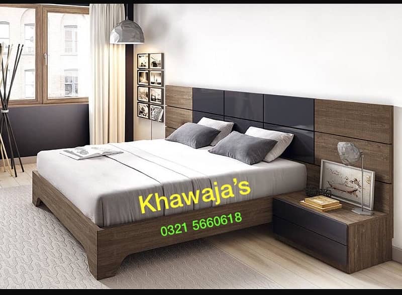 Bed with Dressing ( khawaja’s interior Fix price workshop Rawalpindi 0