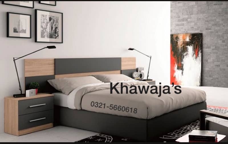 Bed with Dressing ( khawaja’s interior Fix price workshop Rawalpindi 4