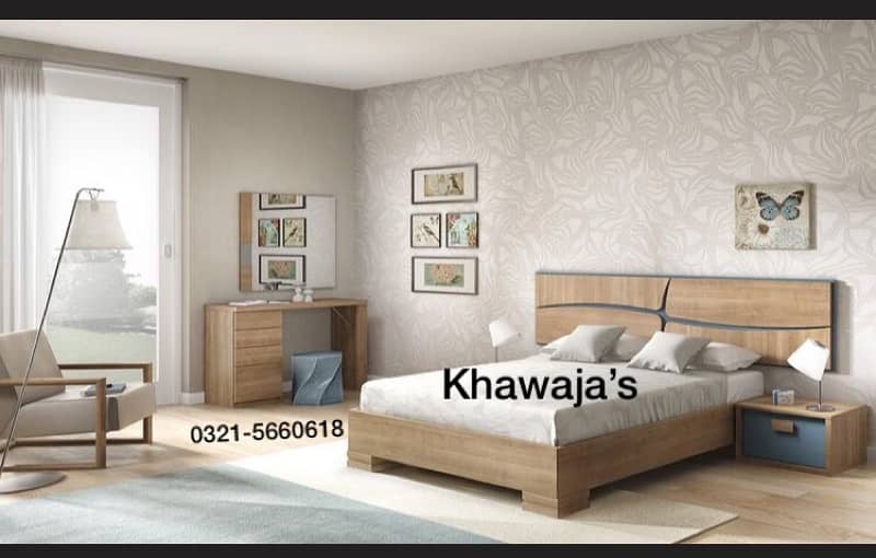 Bed with Dressing ( khawaja’s interior Fix price workshop Rawalpindi 6