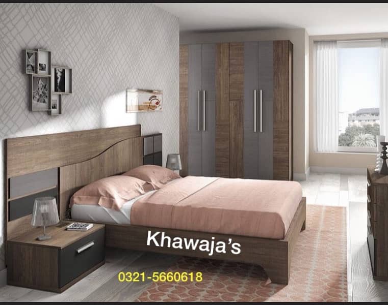 Bed with Dressing ( khawaja’s interior Fix price workshop Rawalpindi 8