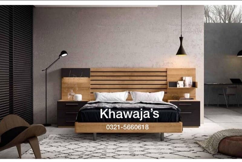 Bed with Dressing ( khawaja’s interior Fix price workshop Rawalpindi 18