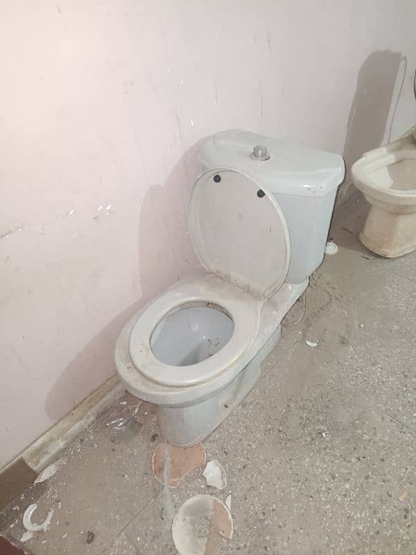 bathroom sink and English toilet. . 5k each 3