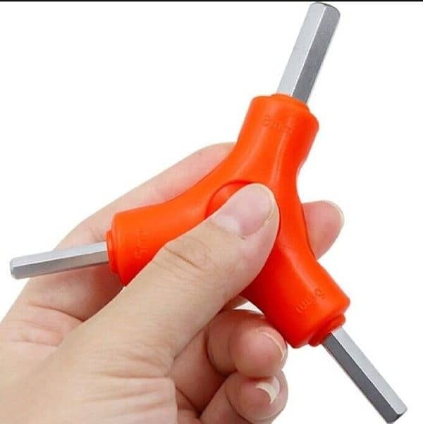 3 In 1 L Key Set 3-way Triangular Allen Key Repair Tools For Bicycles 3