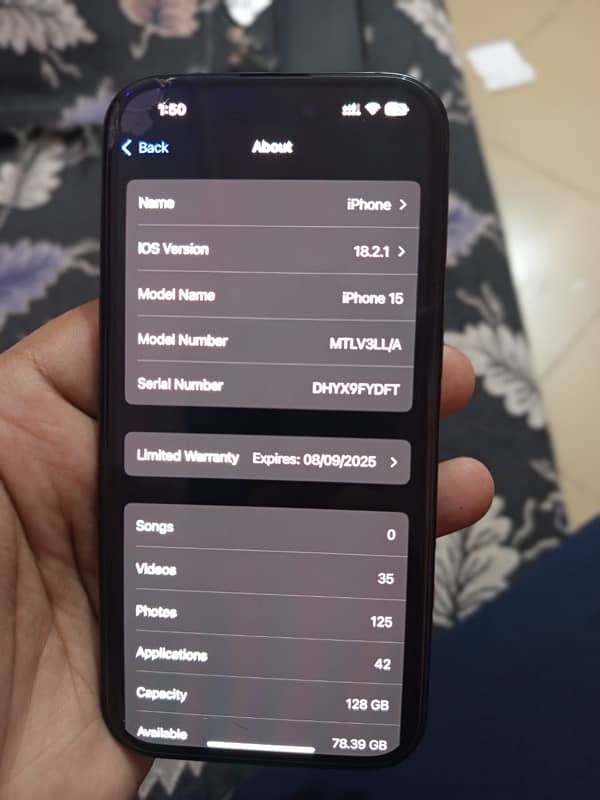 iphone 15 with original charger 128gb factory unlock 2